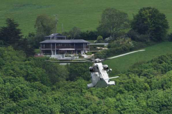11 May 2020 - 11-13-59 
The poor residents of the Golf House ended up being 'attacked' twice from the air this week.
-----------------------
Royal Navy Merlin ZH834 (RNAS Culdrose 824 Squadron)